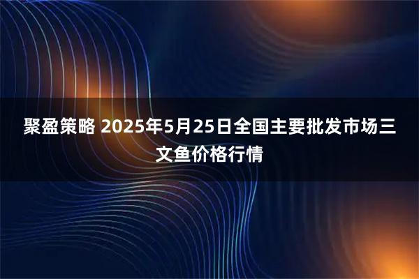 聚盈策略 2025年5月25日全国主要批发市场三文鱼价格行情