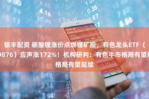 银丰配资 碳酸锂涨价点燃锂矿股，有色龙头ETF（159876）应声涨172%！机构研判：有色牛市格局有望延续